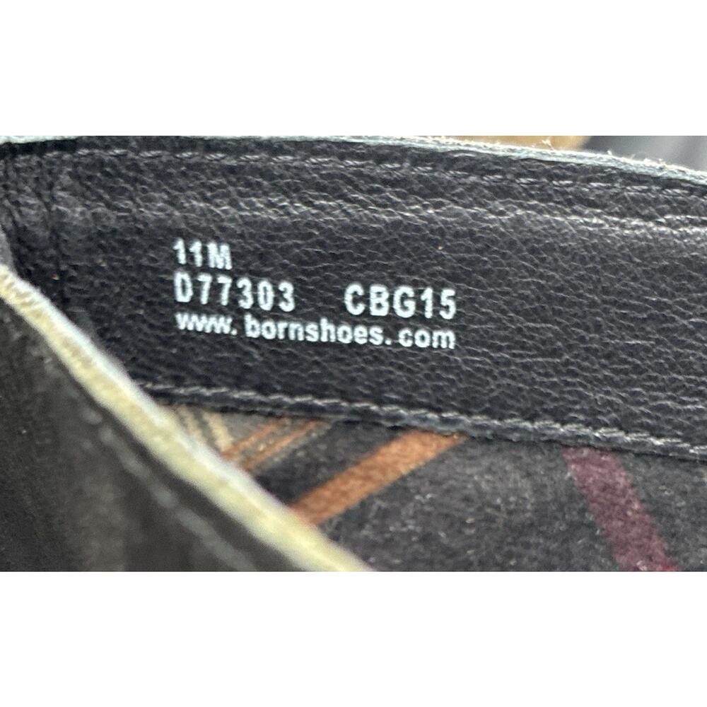 Born D77303 Boots Womens 11 M NWT Black Leather Tall Moto Triple Buckle Biker - Picture 5 of 8